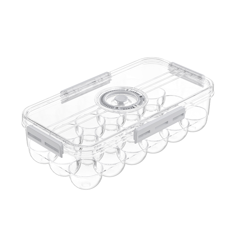 Cestino impilabile di stoccaggio di uova a 18 conteggi con coperchio del tracker 